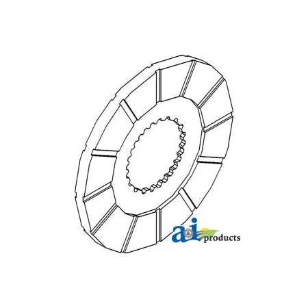 A & I Products Brake Disc 8" x7.9" x6.7" A-1975466C1